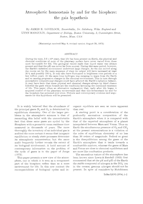 The Gaia Hypothesis